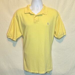 G-50 Men’s Polo by Ralph Lauren Yellow Short Sleeve Polo Shirt‎ Size L